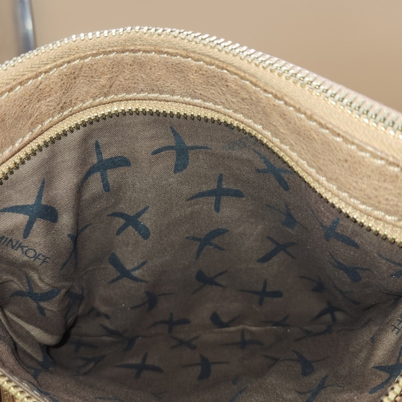 Rebecca Minkoff Tan Crossbody Bag With Gold Hardware And Finishes, EUC - Picture 4 of 5